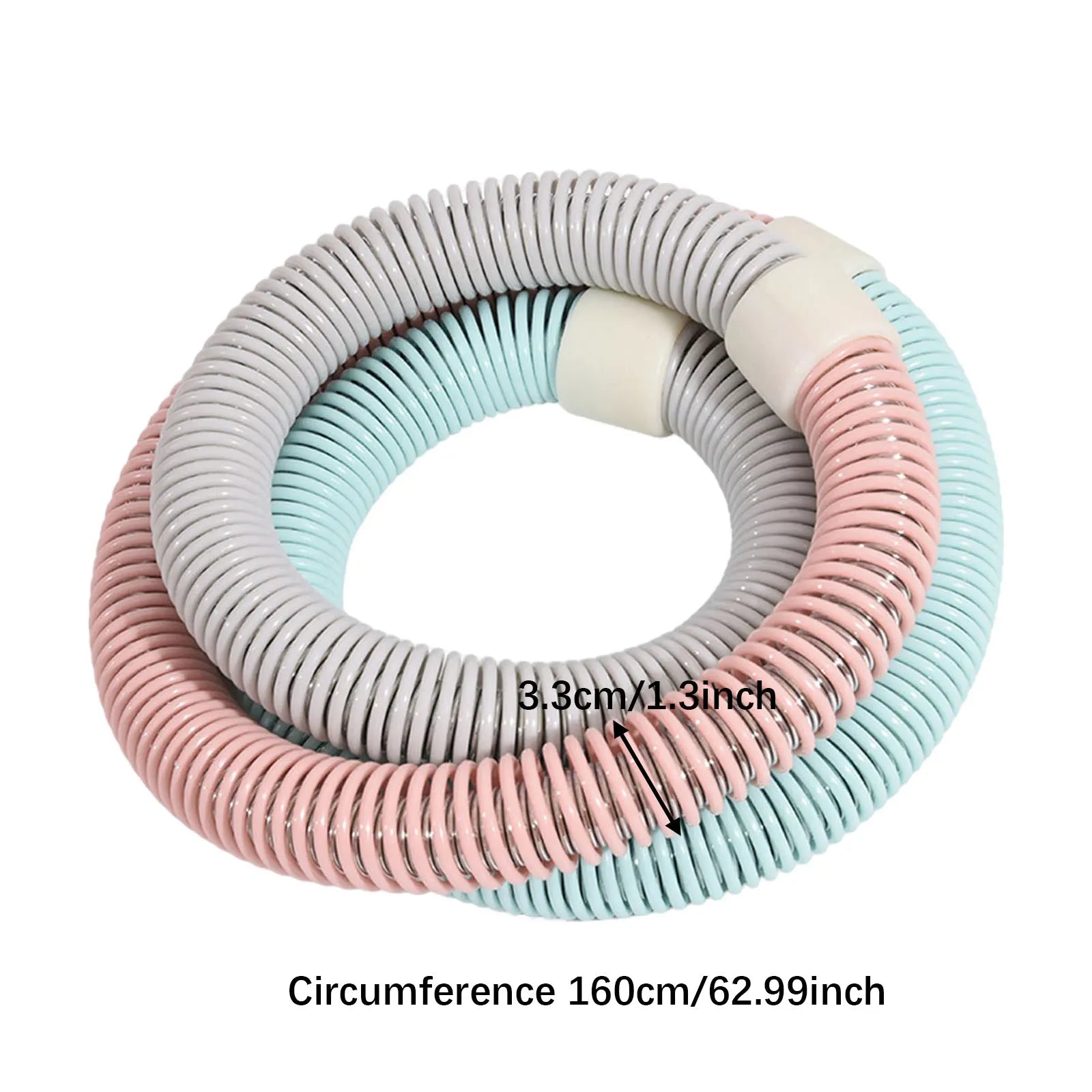 Weighted Fitness Hoop for Adults Portable Comfortable Abdomen Fitness Circle Indoor Outdoor Gym Entertainment Workout Equipment