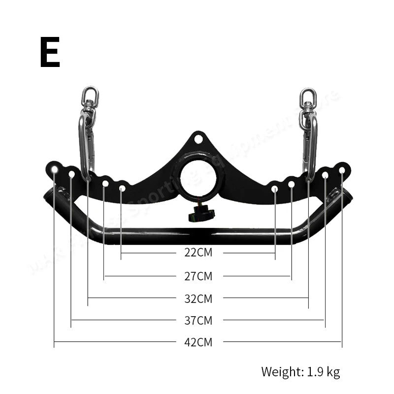 Home Gym Lat Pull Down Bar,Pulley Cable Machine Attachments,Muscel Training Stretcher, Bodybuilding Fitness Equipment, Accessor