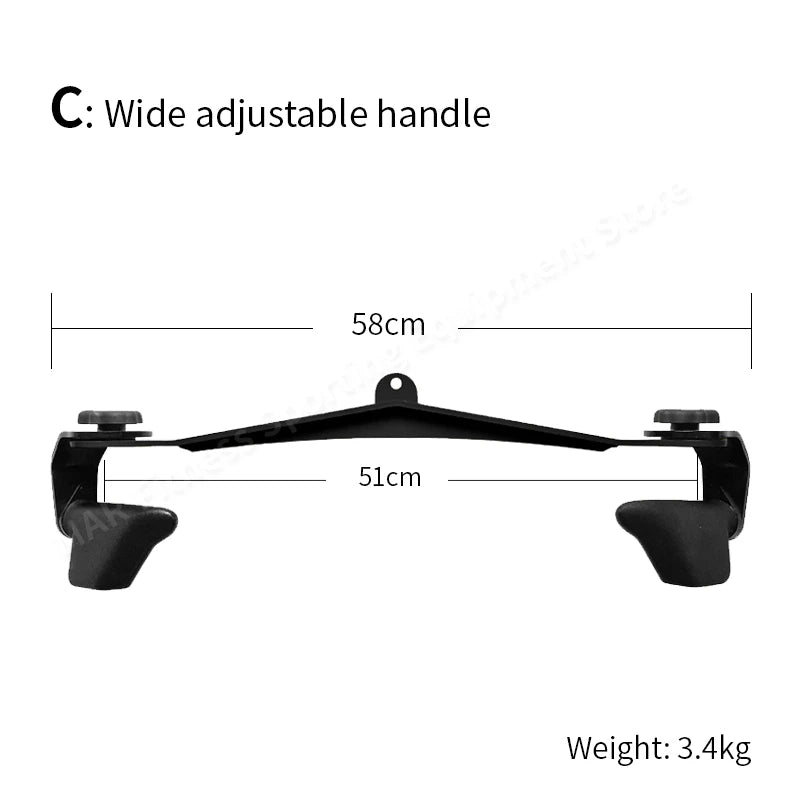 Home Gym Lat Pull Down Bar,Pulley Cable Machine Attachments,Muscel Training Stretcher, Bodybuilding Fitness Equipment, Accessor