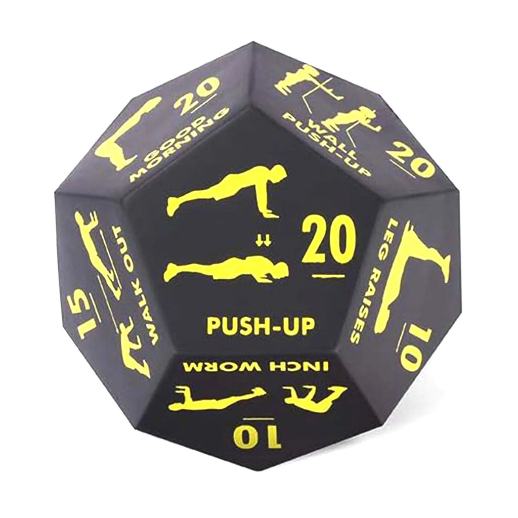 12 Sided Rounded Digital Fitness Dice Exercise Dice Bodyweight Training Dice Cardio Workout Plyometrics Game Dice for Home Gym