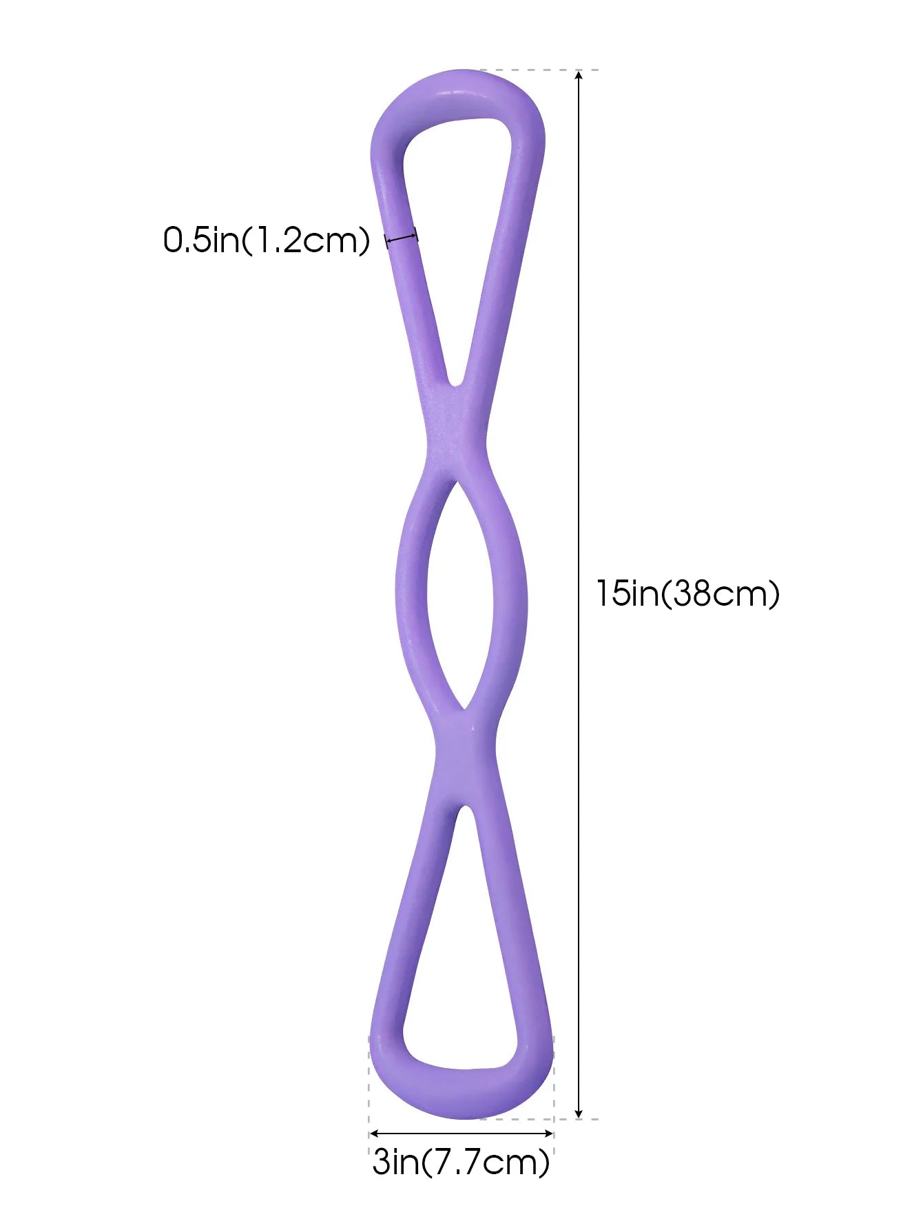 Yoga Resistance Band 8-Shaped Fitness Resistance Band Elastic Training Arm Back Shoulder Exercise Stretching Pilates Tool