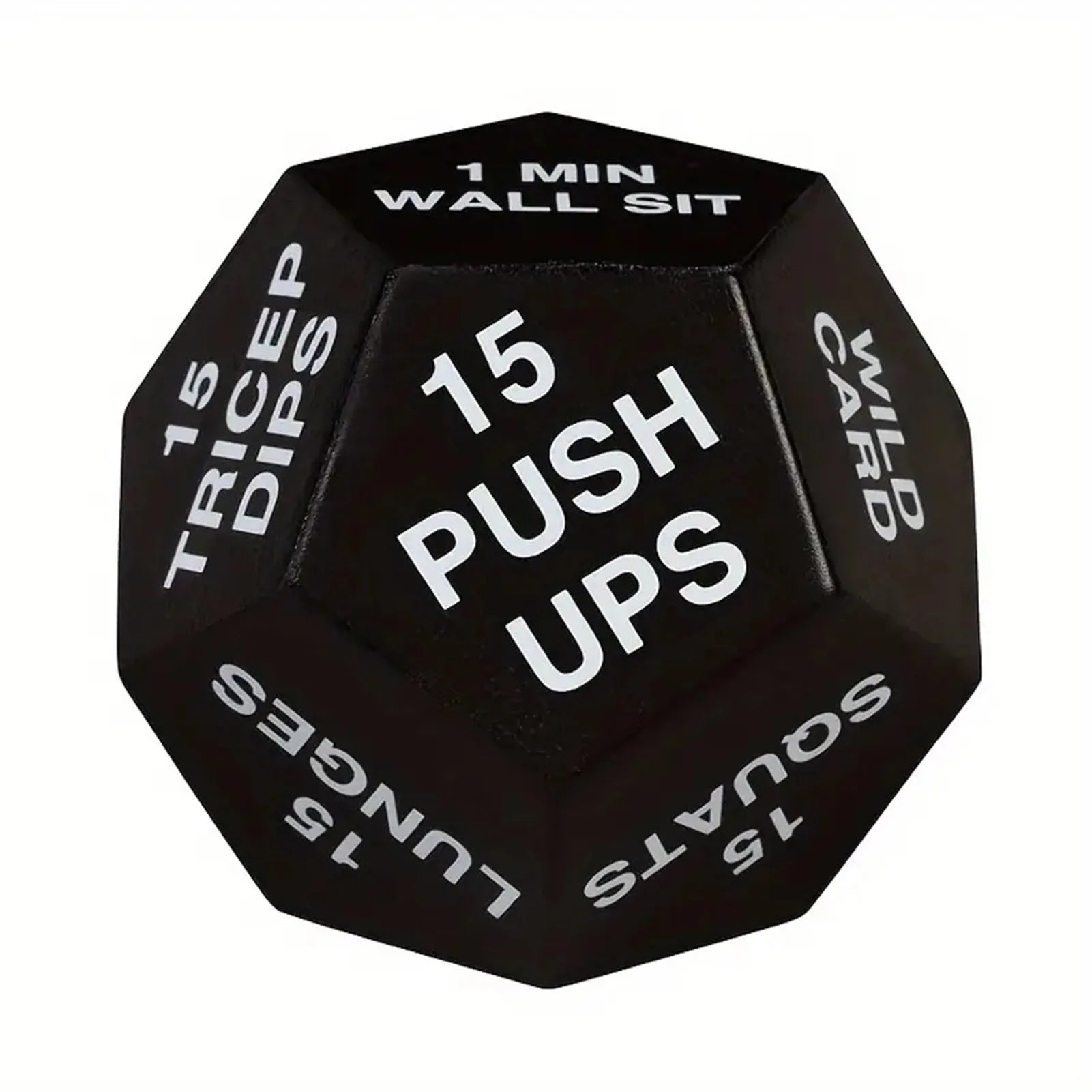 12 Sided Rounded Digital Fitness Dice Exercise Dice Bodyweight Training Dice Cardio Workout Plyometrics Game Dice for Home Gym