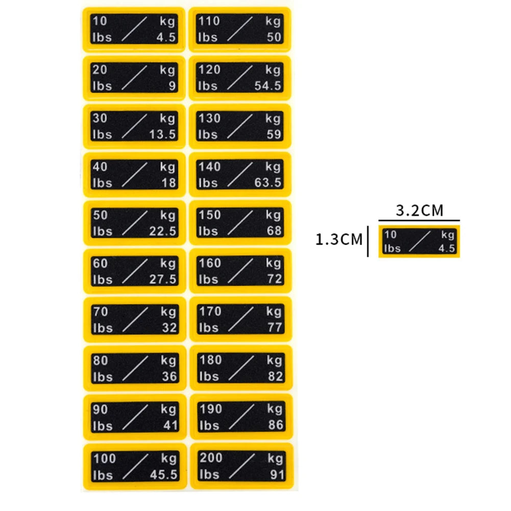 Fitness Equipment Weight Stickers Gym Weight Stack Labels Fitness Equipment Weight Block Stickers For Home Gym ﻿applies