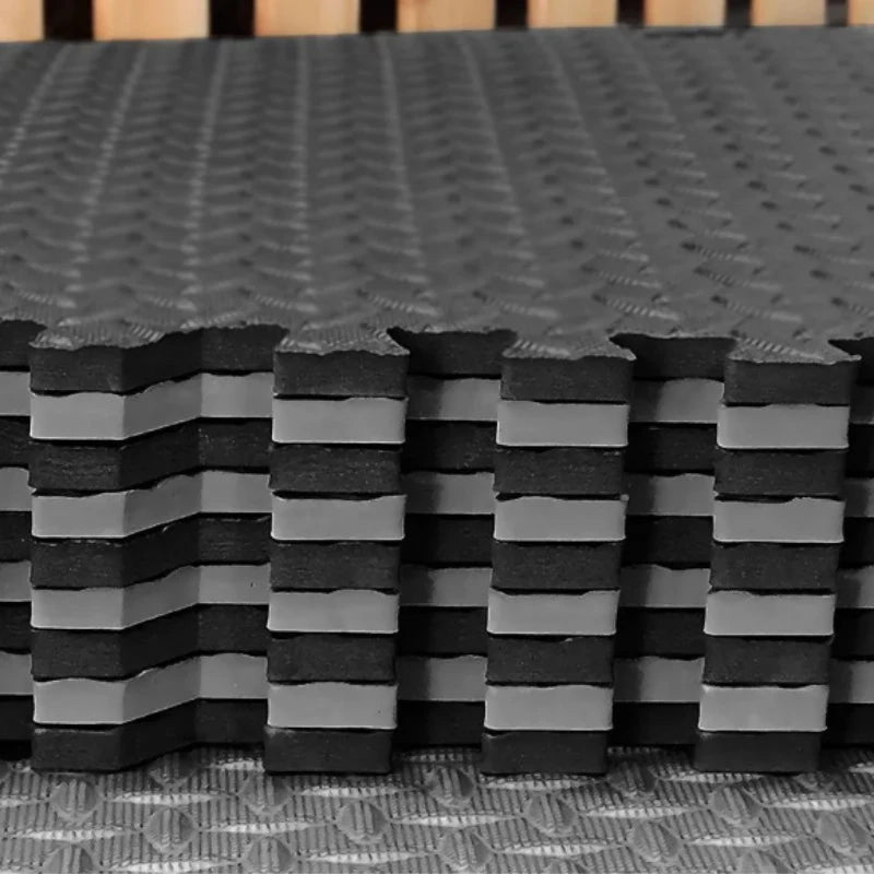 6/12 Piece Fitness Foam Mat Gym Floor Protection Interlocking Anti Skid Mats for Home Fitness Equipment Waterproof Fitness Mat