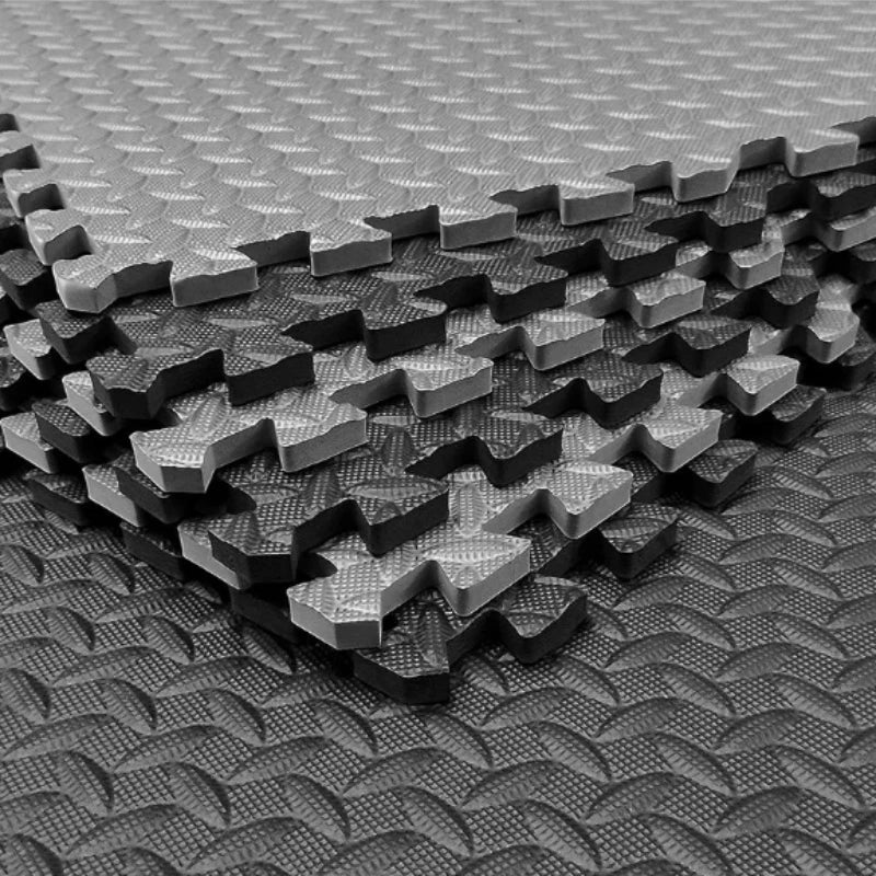 6/12 Piece Fitness Foam Mat Gym Floor Protection Interlocking Anti Skid Mats for Home Fitness Equipment Waterproof Fitness Mat