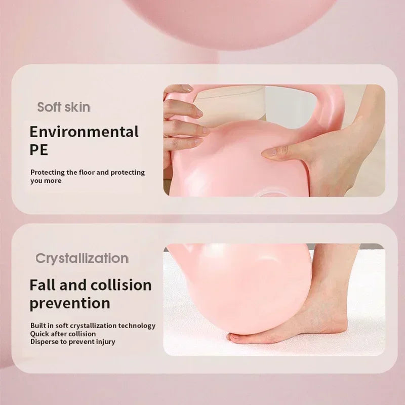 Adjustable Dumbbell Home Fitness Gym Exercise Equipment 2/4/6/8kg Water Kettlebell Squat Trainer Tool for Training Buttock