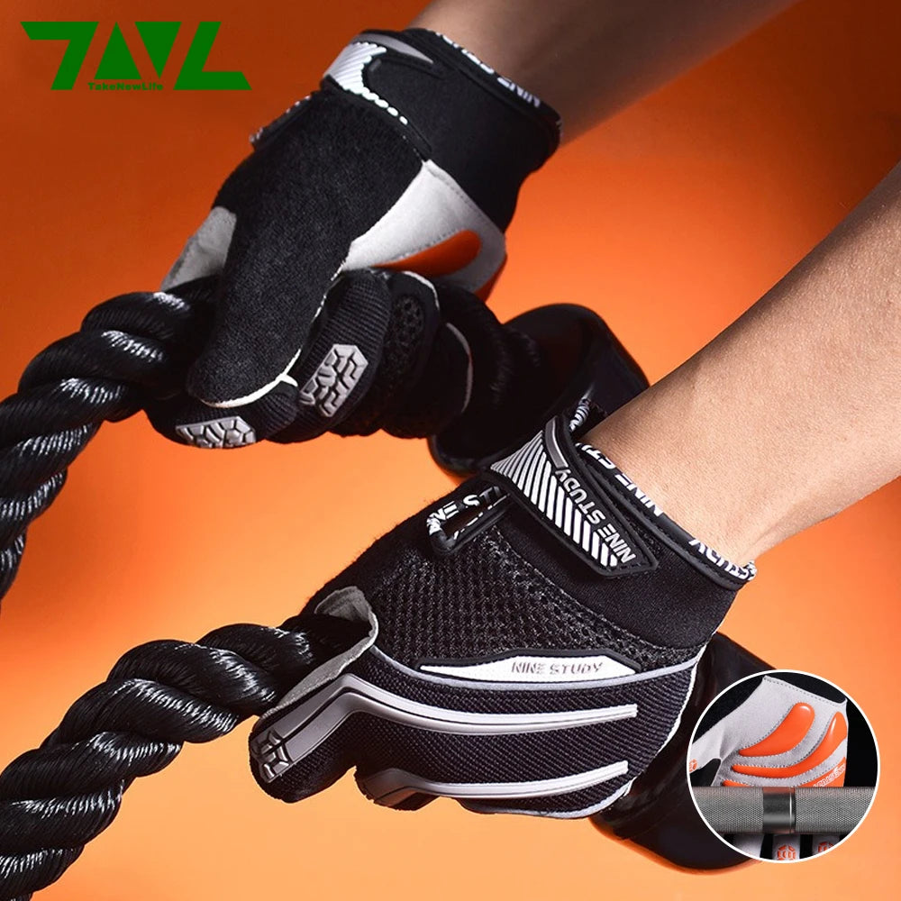 Full Finger Fitness Gloves for Gym Cycling Frisbee Sports Anti-Slip Breathable Workout Training Gloves Men Women Palm protection