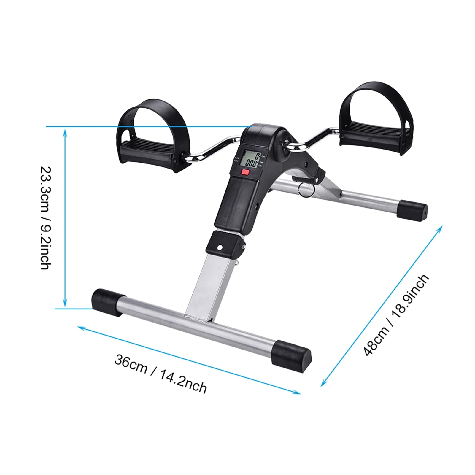 Cycling Trainer Exercise Cycling Gym Exercise Indoor Folding Cycling Trainer Cycle Pedal Fitness Exerciser Leg Workout