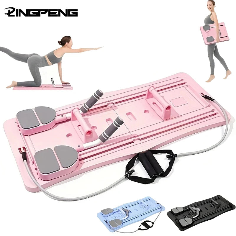 Multifunctional Fitness Board Exercise Machine Non Slip Abdominal Board Automatic Rebound Push Up Board with Timer for Home Gym