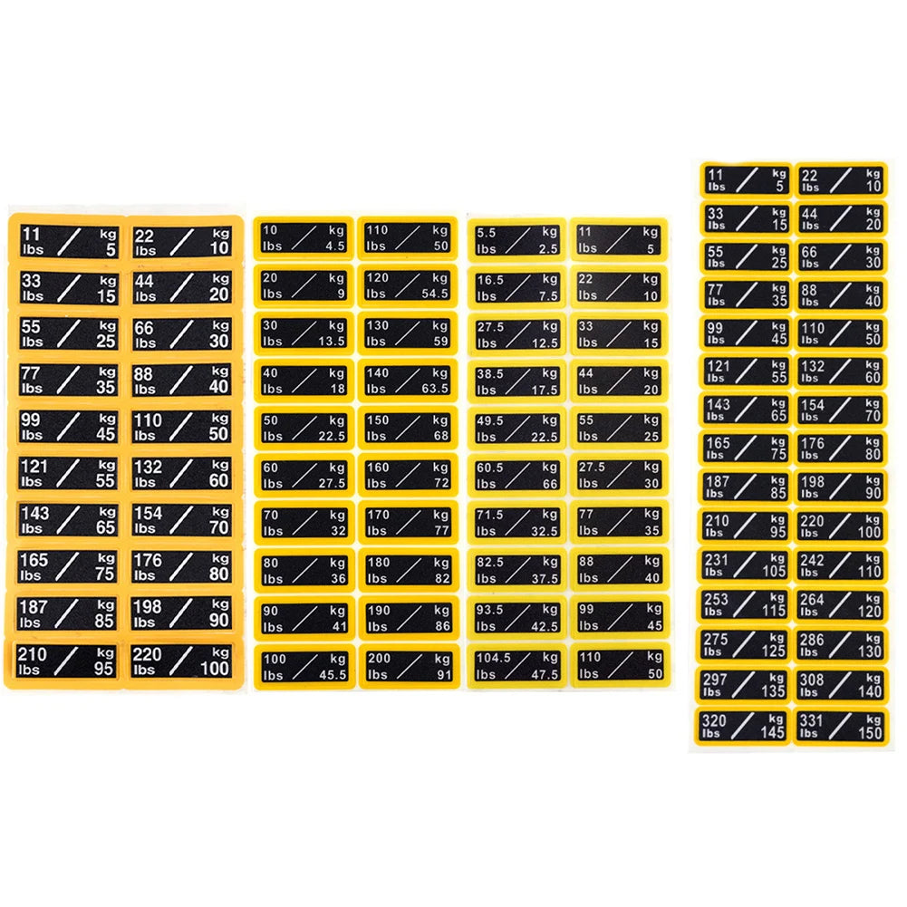 Fitness Equipment Weight Stickers Gym Weight Stack Labels Fitness Equipment Weight Block Stickers For Home Gym ﻿applies