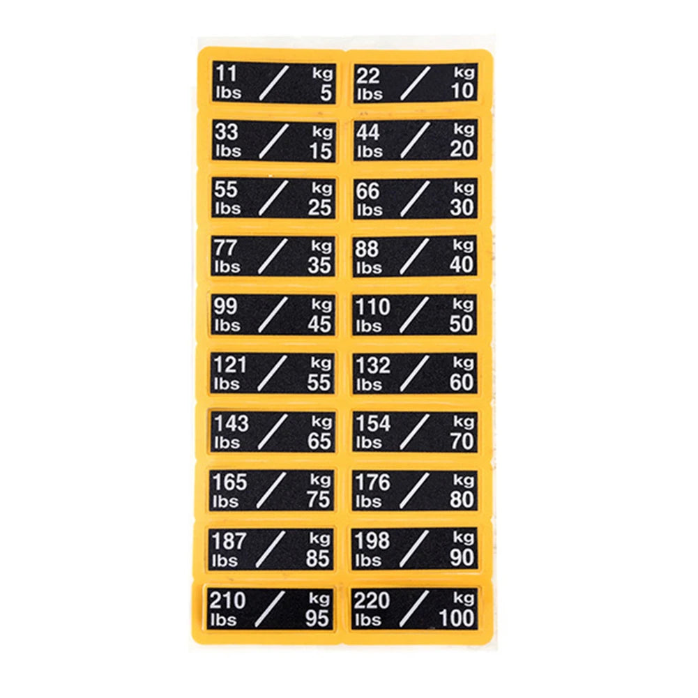 Fitness Equipment Weight Stickers Gym Weight Stack Labels Fitness Equipment Weight Block Stickers For Home Gym ﻿applies