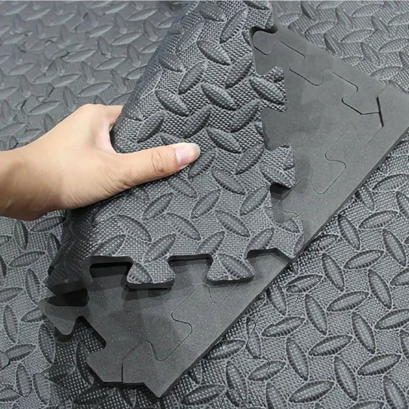 6/12 Piece Fitness Foam Mat Gym Floor Protection Interlocking Anti Skid Mats for Home Fitness Equipment Waterproof Fitness Mat