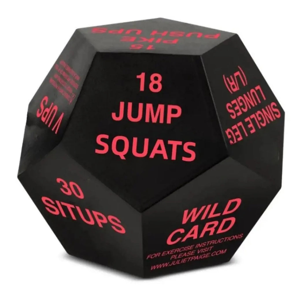 12 Sided Rounded Digital Fitness Dice Exercise Dice Bodyweight Training Dice Cardio Workout Plyometrics Game Dice for Home Gym