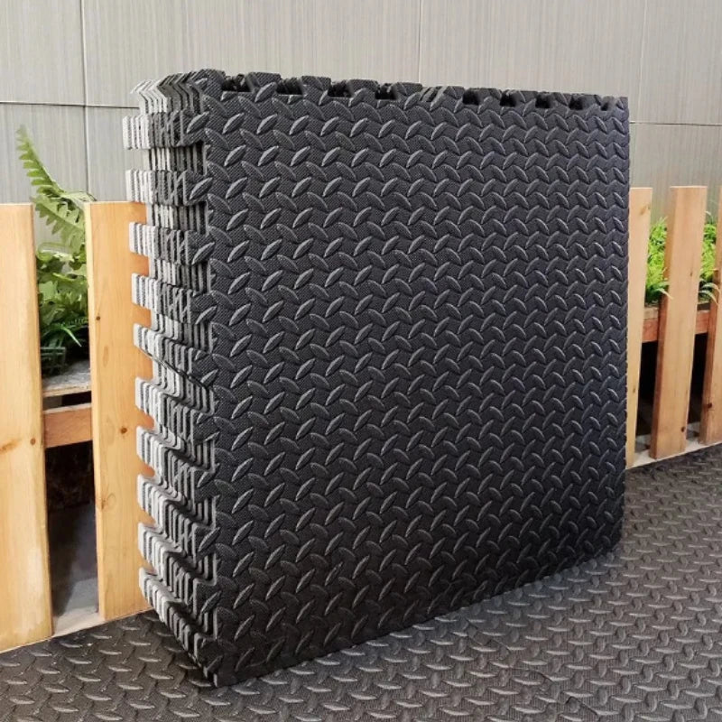 6/12 Piece Fitness Foam Mat Gym Floor Protection Interlocking Anti Skid Mats for Home Fitness Equipment Waterproof Fitness Mat