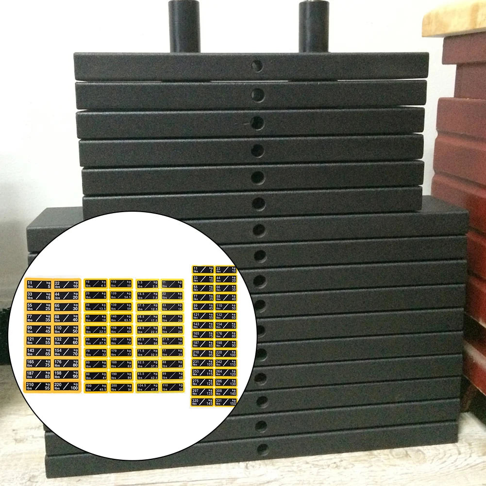 Fitness Equipment Weight Stickers Gym Weight Stack Labels Fitness Equipment Weight Block Stickers For Home Gym ﻿applies